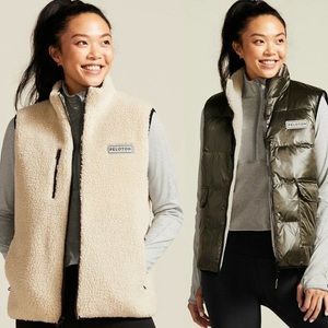 PELOTON  Reversible Sherpa Vest Warm Winter Exercise Biking Cycling
